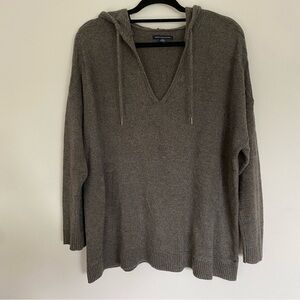 American Eagle Charcoal Gray Knit Sweater Hoodie